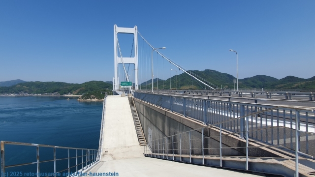 kurushimakaikyo-ohashi bruecke zwischen der insel oshima und imabari-shi im verlauf des setouchi shimanami kaido