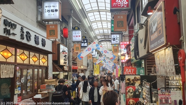 tenjinbashi-suji - gedeckte einkaufsstrasse in osaka