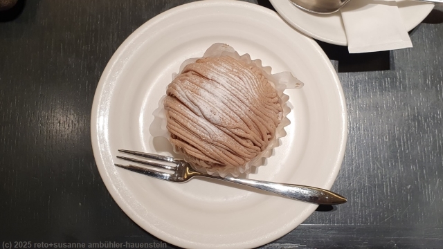 mont blanc im tea house "sir thomas lipton" in kyoto