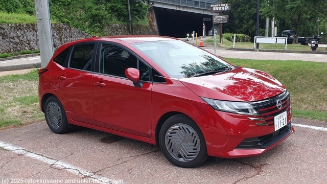 unser mietwagen nissan note hybrid