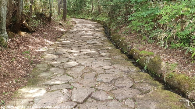 ochiai stone pavement im verlauf des nakasendo