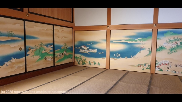 kunstvolle malerei im honmaru palast in nagoya