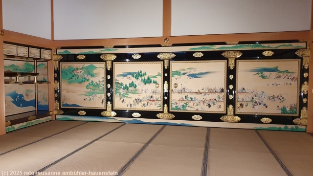 kunstvolle malerei im honmaru palast in nagoya