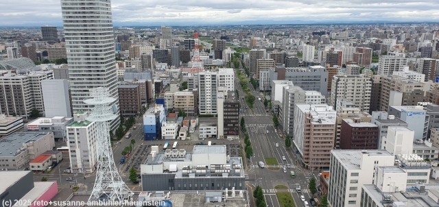 aussicht vom sapporo TV tower