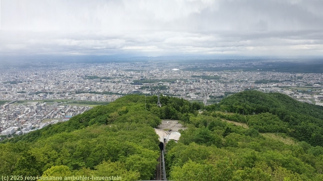 aussicht vom mount moiwa auf sapporo