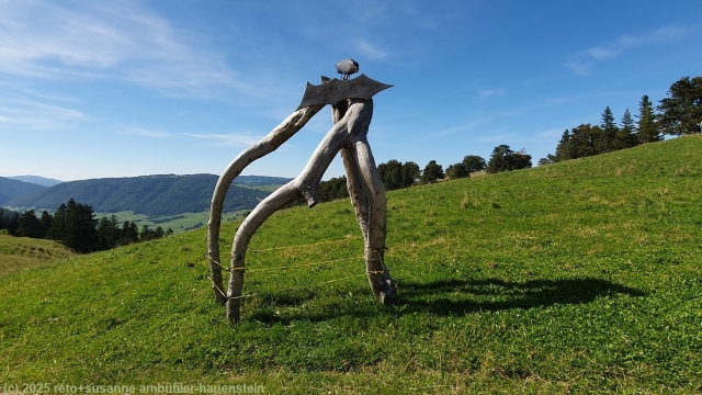 skulptur beim niederwiler stierenberg