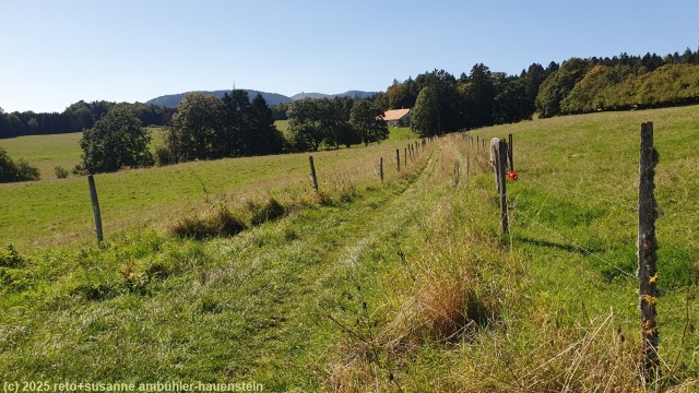 wanderweg richtung les agozats