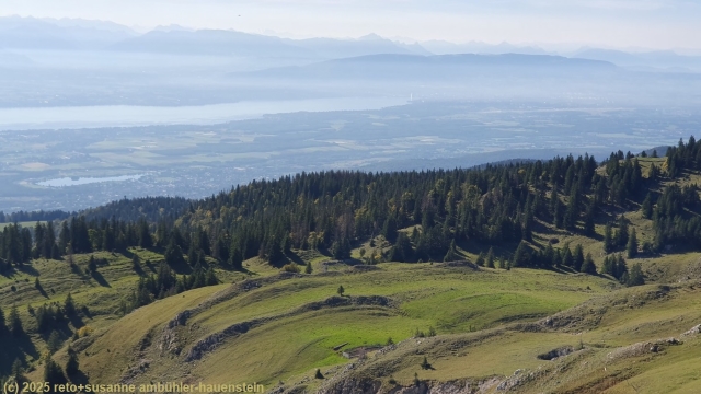 blick vom la d�le auf den westlichen genfersee